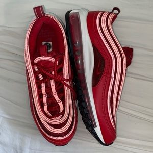 Women’s size 7, Nike Air Max 97 color Red